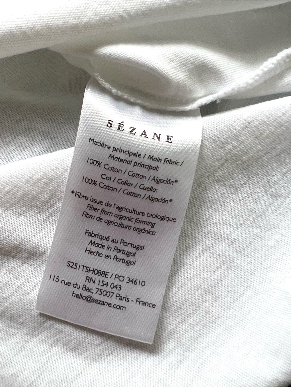 NWT Sezane Bisou Sucré Tee Size XS - Picture 8 of 8